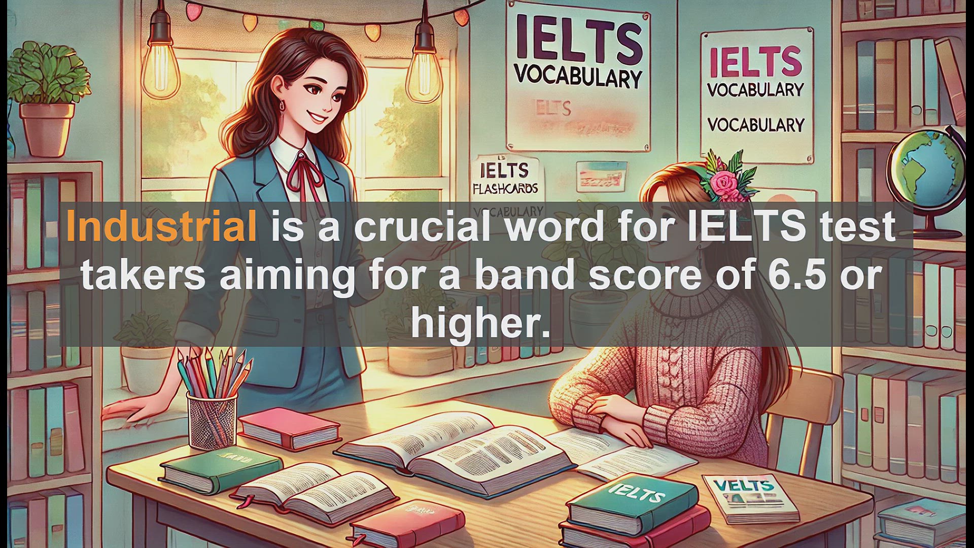 'Video thumbnail for 2500 Must Know IELTS 6.5 Vocabulary - Understanding 'Industrial' for IELTS Success'