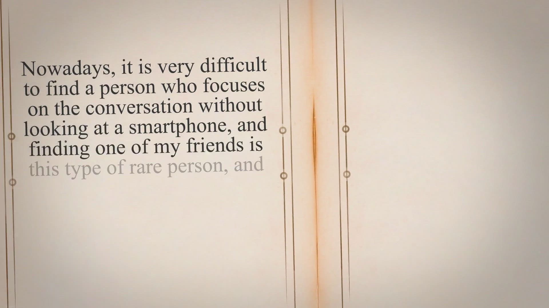 Video thumbnail for Using phone while talking to someone is extremely rude.