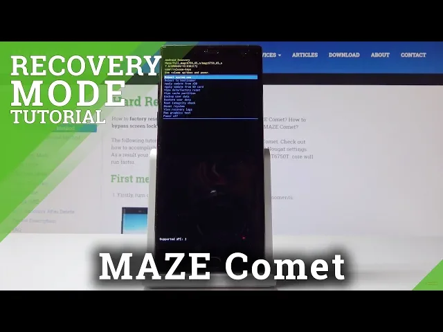 Video thumbnail for How to Enter Recovery Mode in MAZE Comet - Android System Recovery