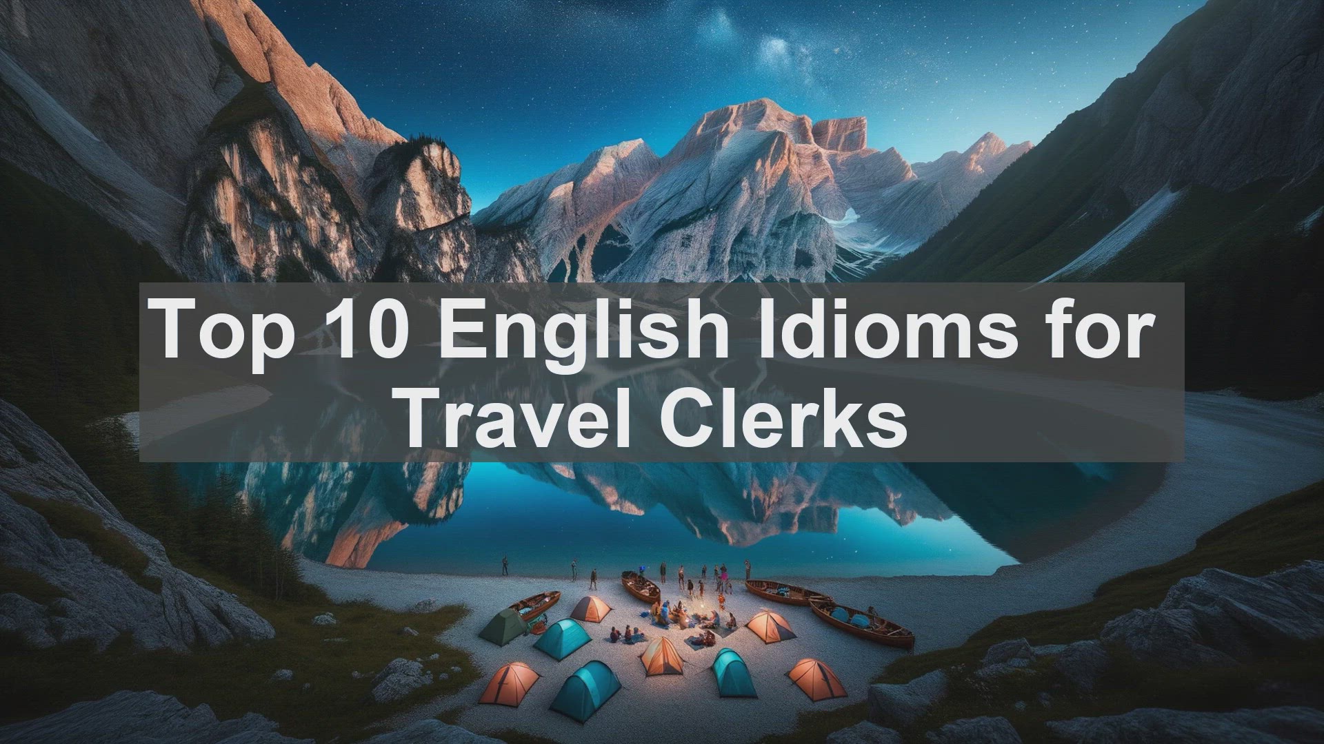 'Video thumbnail for Top 10 English Idioms for Travel Clerks'
