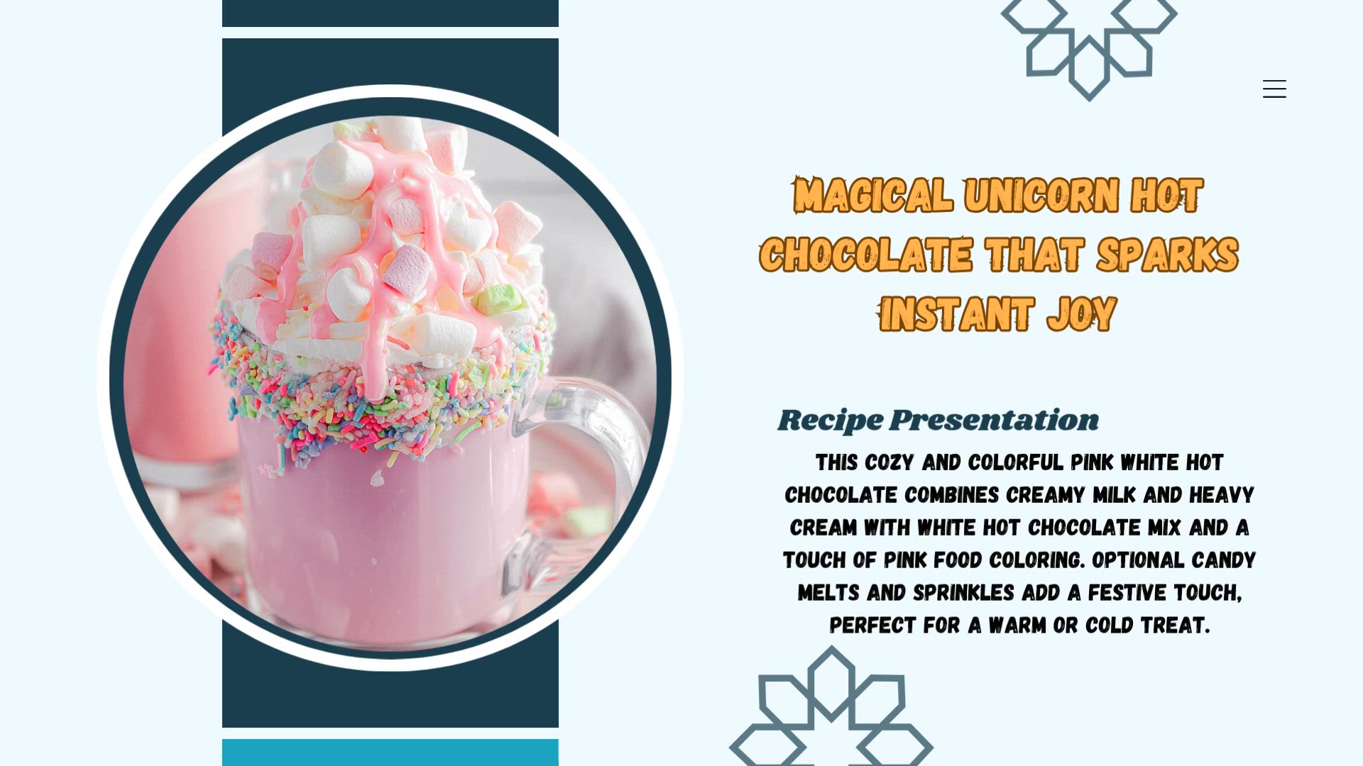 Video thumbnail for Magical Unicorn Hot Chocolate That Sparks Instant Joy