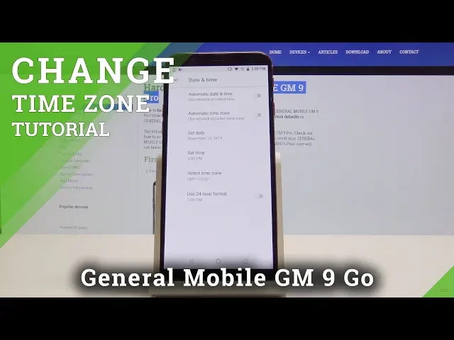 Video thumbnail for How to Change Date and Time in General Mobile GM 9 Pro - Select Time Zone
