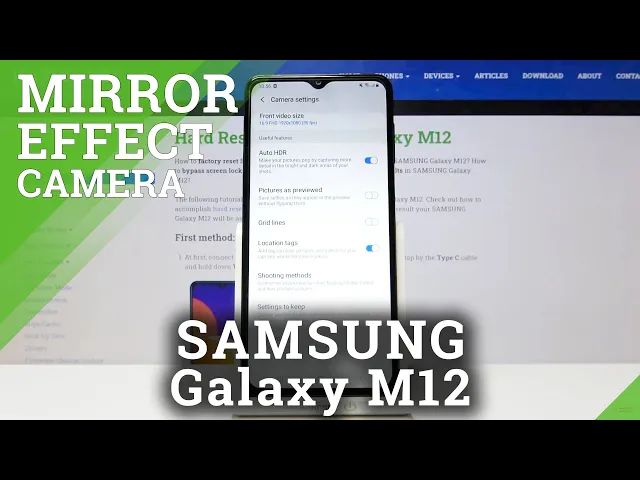 Video thumbnail for How to Turn On Camera Mirror Effect in Samsung Galaxy M12?