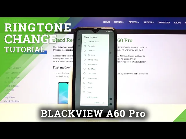 Video thumbnail for How to Change Ringtone in BLACKVIEW A60 Pro – Set a New Ringtone