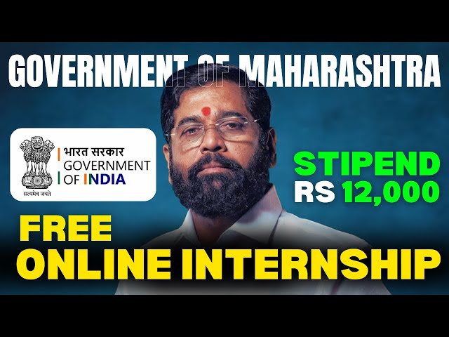 Video thumbnail for Earn ₹12k/Month & Free Certificate: Maharashtra's Government Online Internship for Everyone
