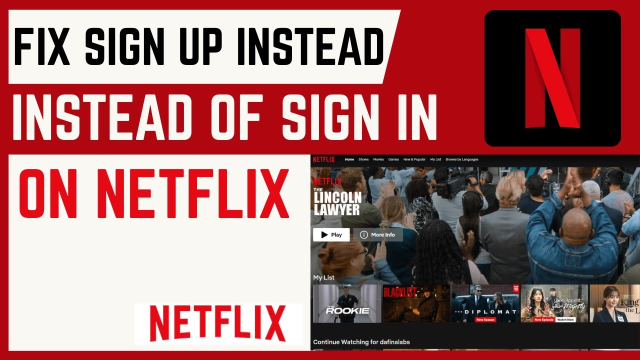Video thumbnail for How To Fix "Netflix Says Sign Up When Trying To Sign In"