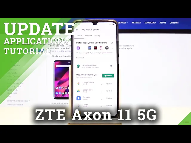 Video thumbnail for How to Update Apps in ZTE Axon 11 5G – Download the latest app’s versions