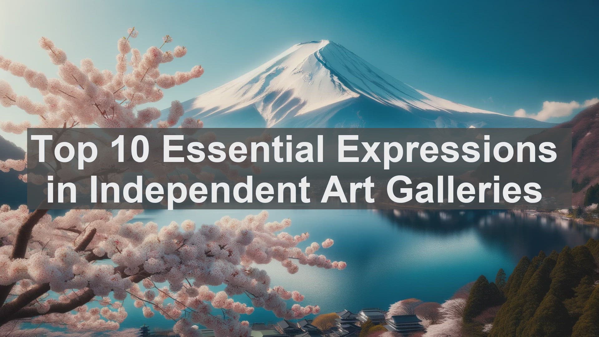 'Video thumbnail for Top 10 Essential Expressions in Independent Art Galleries'