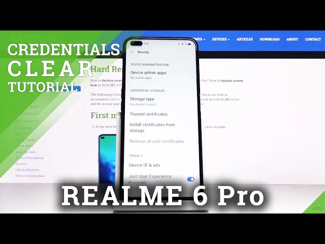 Video thumbnail for How to Clear Credentials in Realme 6 Pro – Delete Certificates