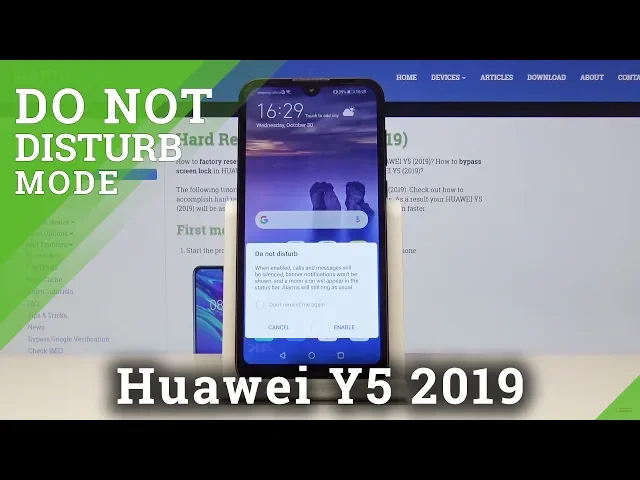 Video thumbnail for How to Customize DND Mode in HUAWEI Y5 2019 - Silent Mode