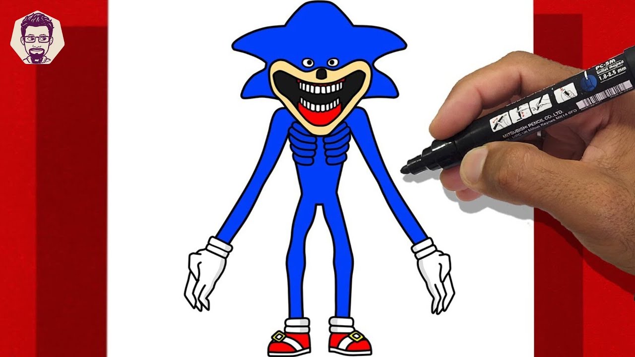 Video thumbnail for How To Draw SONIC SHIN TAPES - The Hedgehog - Educational Tutorial #incrediboxsprunki