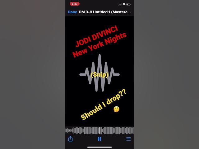 Video thumbnail for Jodi Divinci New York Knights (snip) should I drop????