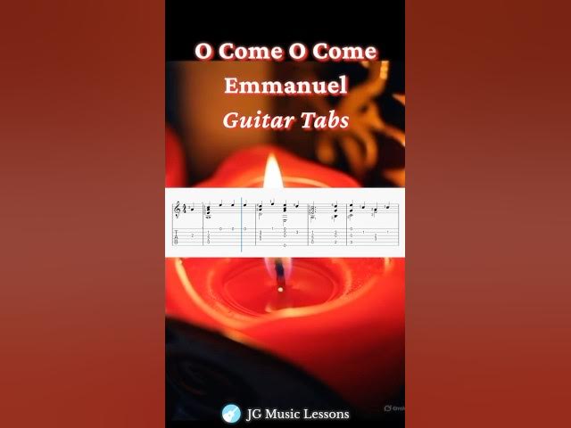 Video thumbnail for O Come O Come Emmanuel guitar tabs 🎸🎄