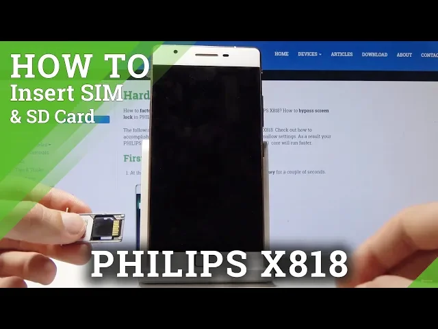 Video thumbnail for How to Insert SIM & SD Card in PHILIPS X818 - SIM & SD Card Installation