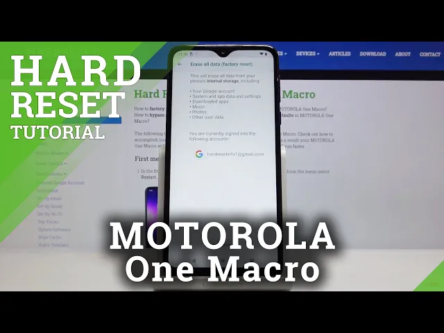 Video thumbnail for How to Hard Reset MOTOROLA One Macro - Factory Reset Instructions