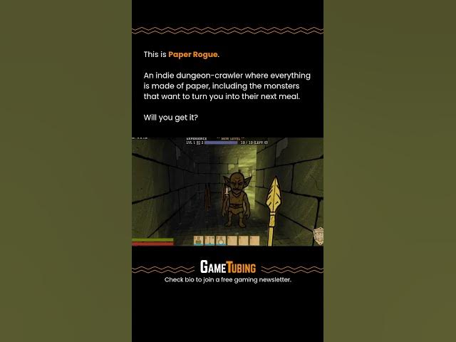 Video thumbnail for This is Paper Rogue - A paper-styled dungeon crawler