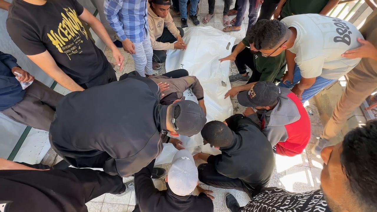 Video thumbnail for Palestinian man killed in Khan Younis strike while preparing for his wedding (2).
