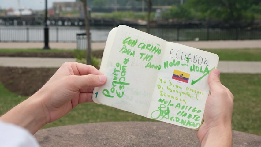 Video thumbnail for Hoboken man's World Cup 'passport book' tells story of global connection