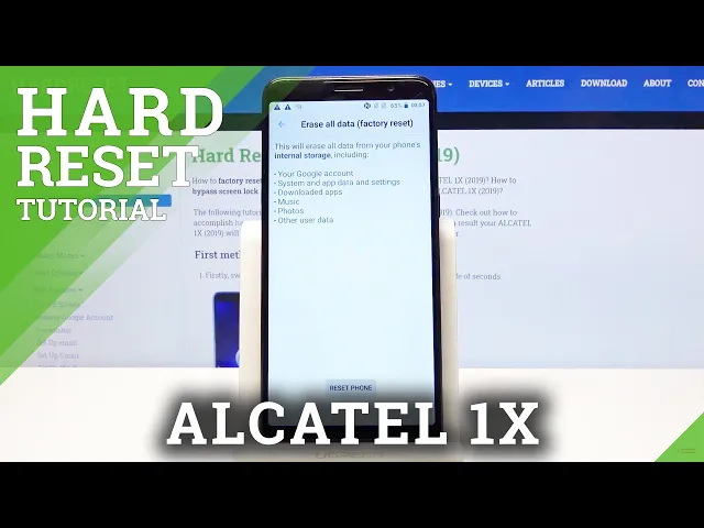 Video thumbnail for How to Factory Reset ALCATEL 1X (2019) – Erase All Content & Settings