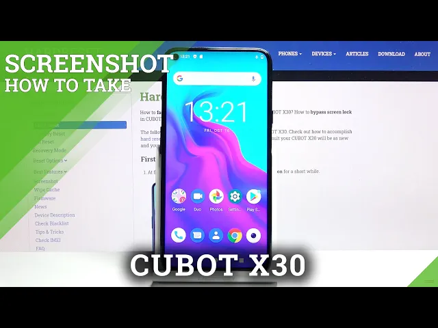 Video thumbnail for How to Capture Screen in CUBOT X30 – Take Screenshot