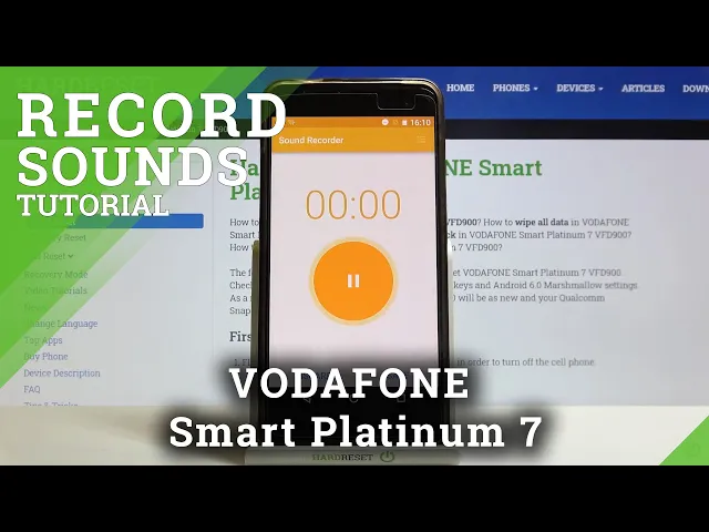 Video thumbnail for VODAFONE Smart Platinum 7 and Voice Recorder - Record Sounds