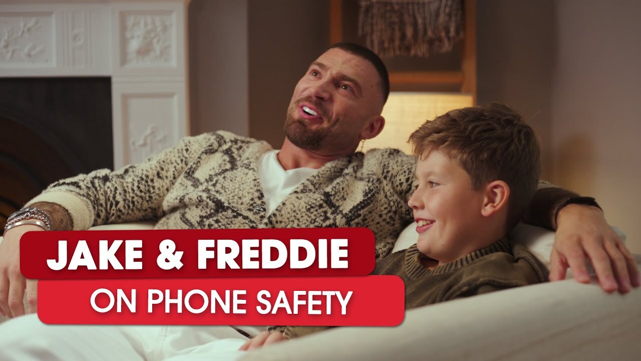 Video thumbnail for Jake Quickenden talks with his son about how phones shape their relationship | EE’s Safer SIMs