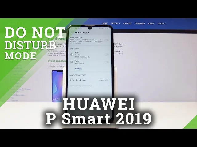 Video thumbnail for How to Enable Do Not Disturb Mode in HUAWEI P Smart 2019 - Mute Sounds