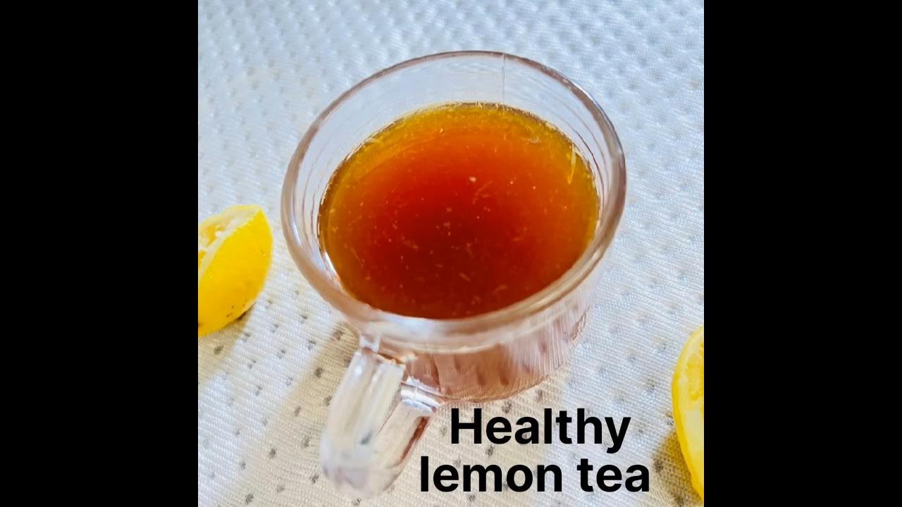 Video thumbnail for Healthy lemon tea | Honey lemon tea recipe | How to make desi black lemon tea #youtubeshorts #shorts