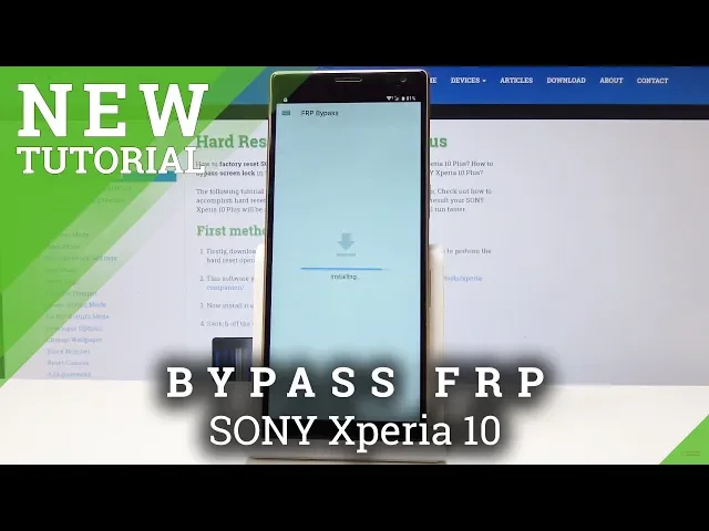 Video thumbnail for How to Bypass Google Verification in SONY Xperia 10 - Unlock FRP
