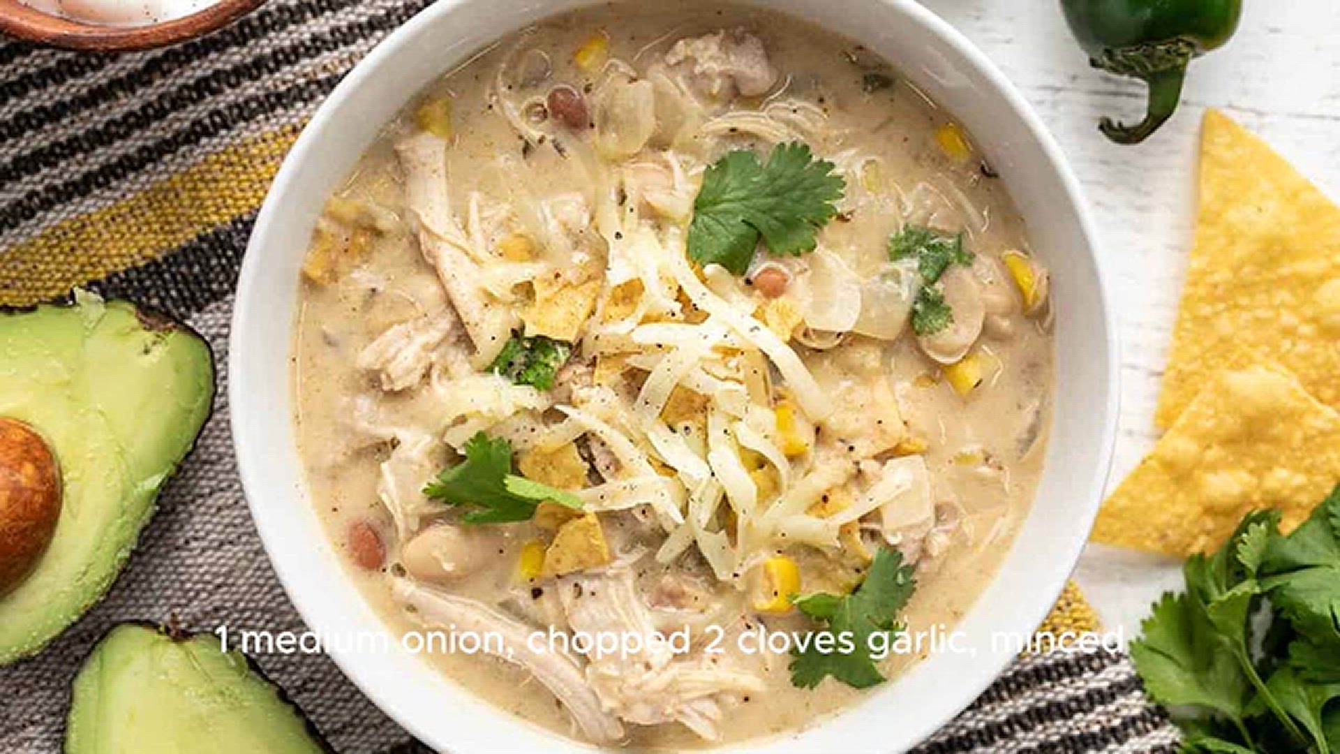 'Video thumbnail for White Chili Recipe'