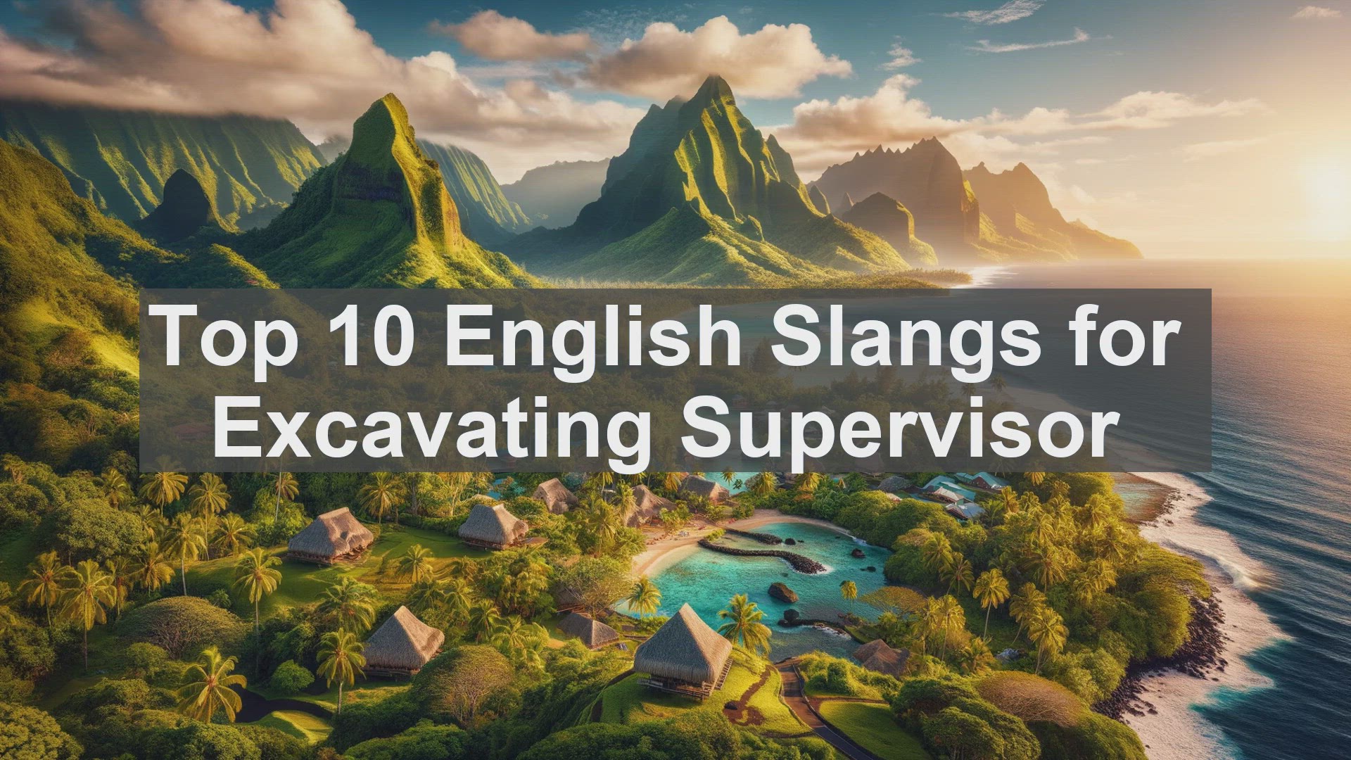 'Video thumbnail for Top 10 English Slangs for Excavating Supervisor'