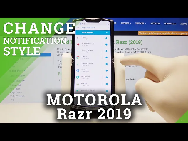 Video thumbnail for How to Enter Notification Settings in MOTOROLA Razr 2019 – Change Notification Options