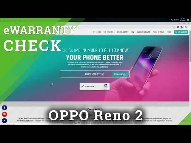 Video thumbnail for Warranty Date OPPO RENO 2 – how to check OPPO warranty info by IMEI