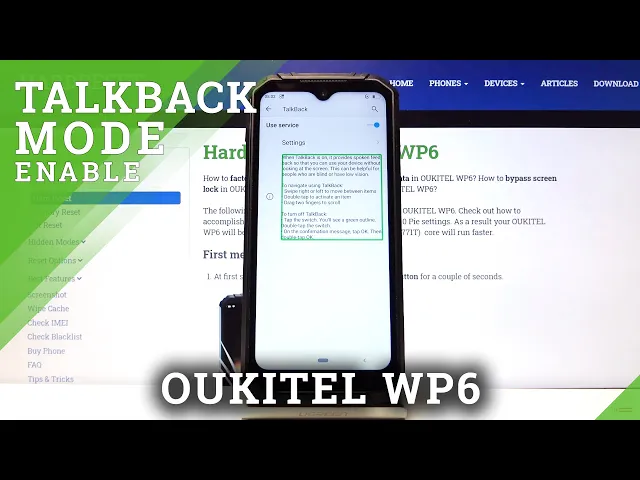 Video thumbnail for How to Enable Talkback Mode in OUKITEL WP6 – Activate Screen Reader