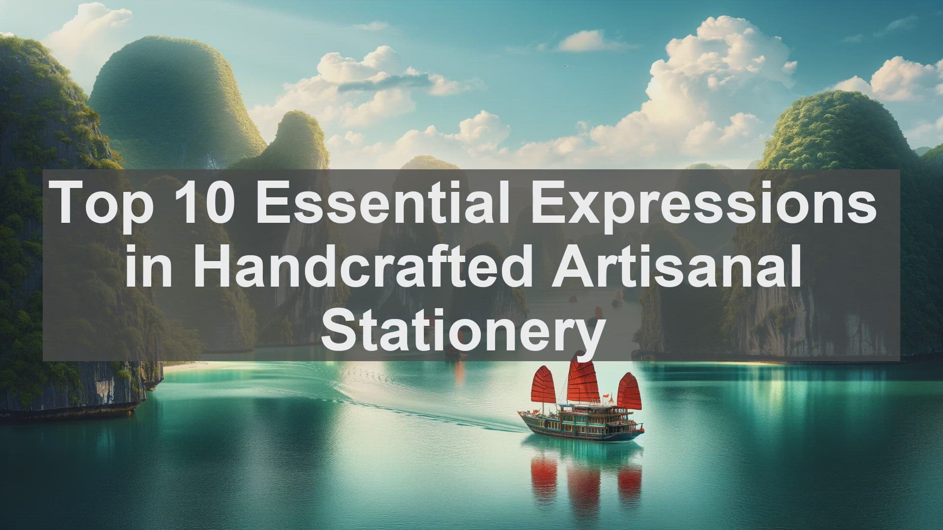 'Video thumbnail for Top 10 Essential Expressions in Handcrafted Artisanal Stationery'