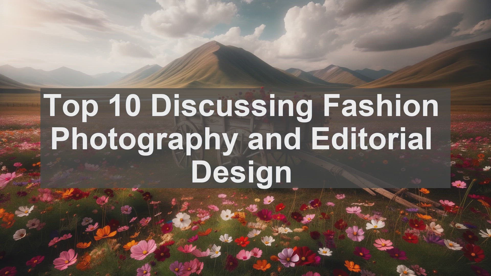 'Video thumbnail for Top 10 Discussing Fashion Photography and Editorial Design'
