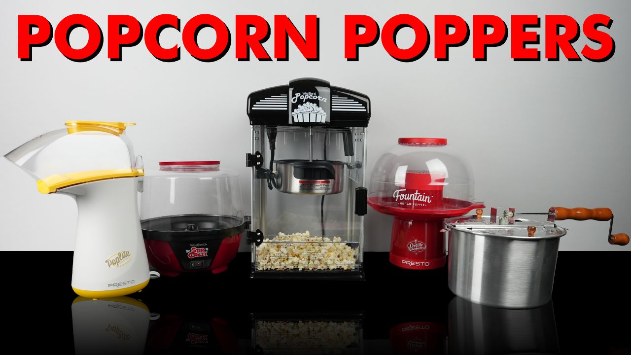 'Video thumbnail for Testing Five Popcorn Poppers!'
