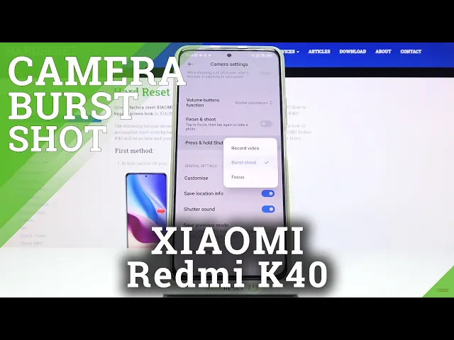 Video thumbnail for How to Take Burst Shot in XIAOMI Redmi K40 – Activate Burst Shot