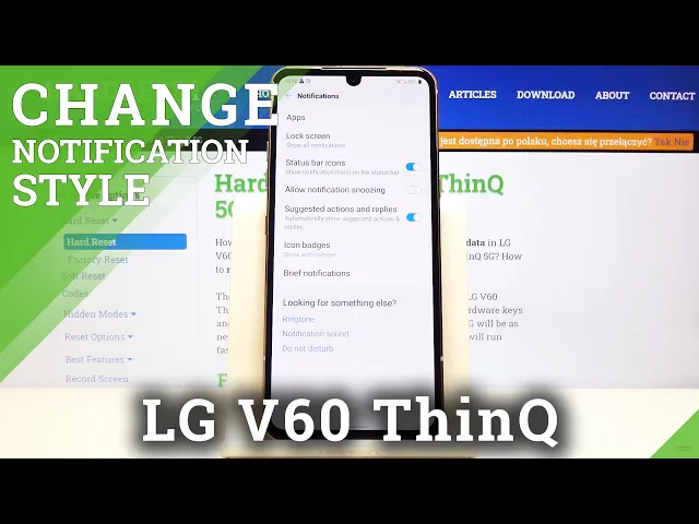 Video thumbnail for How to Manage Notification Setting in LG V60 ThinQ – Find Notification Options / Rules