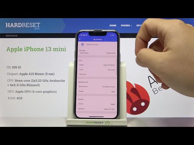 Video thumbnail for iPhone 13 Mini - Antutu Device Specification | Hardware & Software