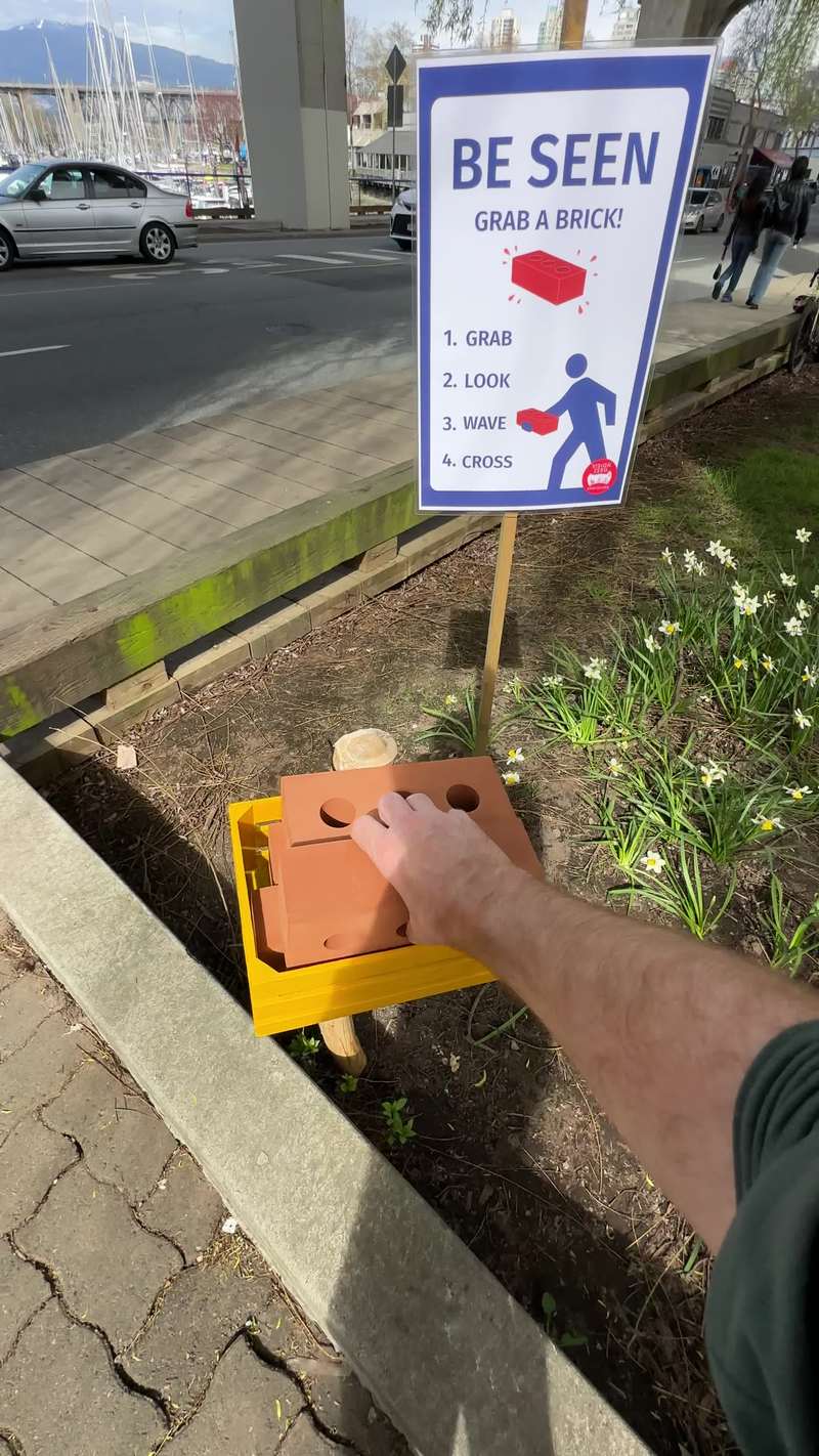 Video thumbnail for Brick Crossing Hack Stops Traffic on Busy City Street