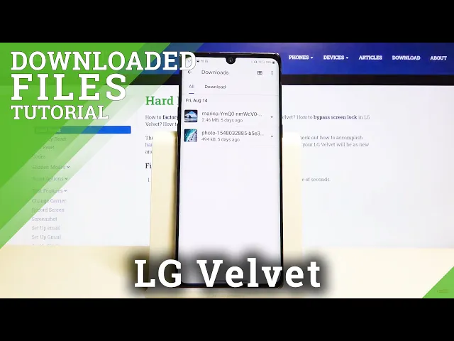 Video thumbnail for Where Are Downloaded Files in LG Velvet – Download File Location