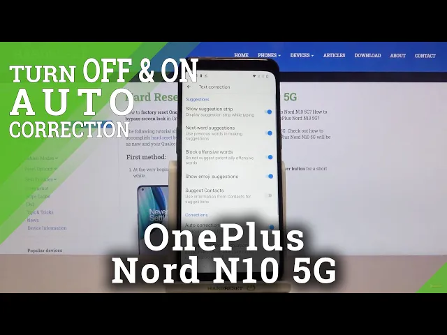 Video thumbnail for How to Enter Text Correction Options on OnePlus Nord N10 5G – Open Text Correction Options