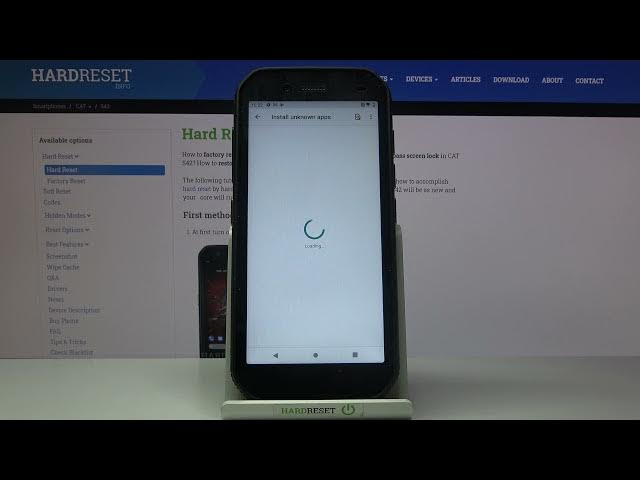 Video thumbnail for How to Allow Unknown Sources on CAT S42 – Install Apps From Unknown Sources
