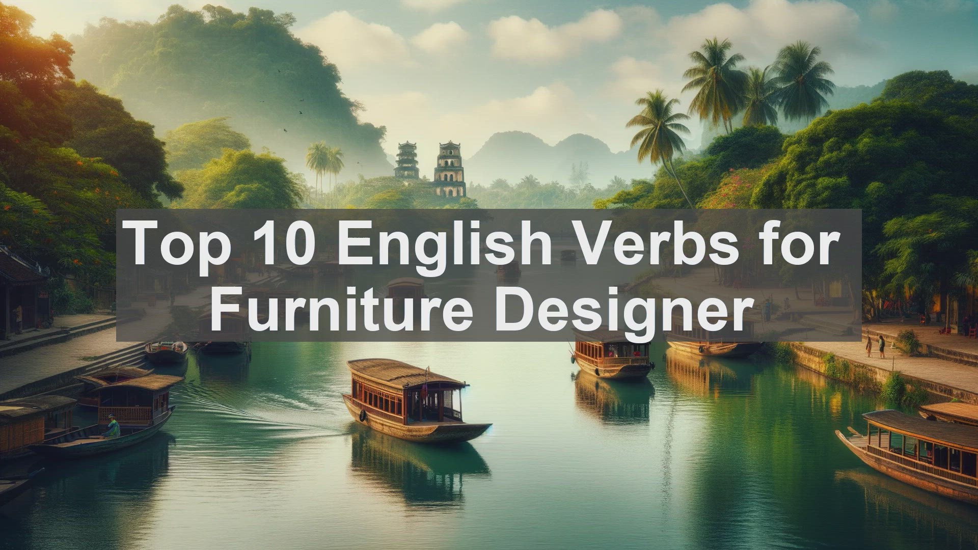 'Video thumbnail for Top 10 English Verbs for Furniture Designer'