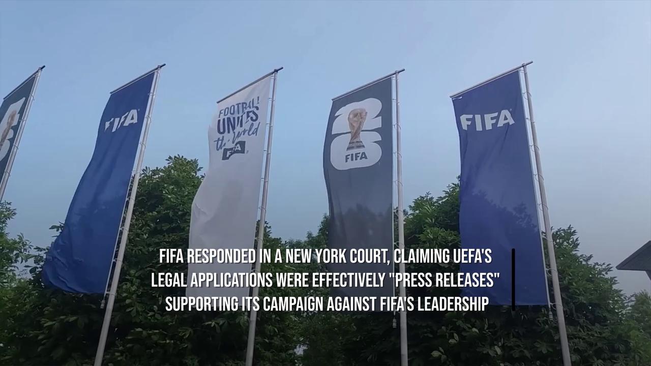 Video thumbnail for FIFA Accuses UEFA Of 'Smear Campaign' Against President Gianni Infantino.