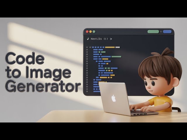 Video thumbnail for Build a Next.js Source Code to Image Generator with Syntax Highlighting Editor in Browser Using TS