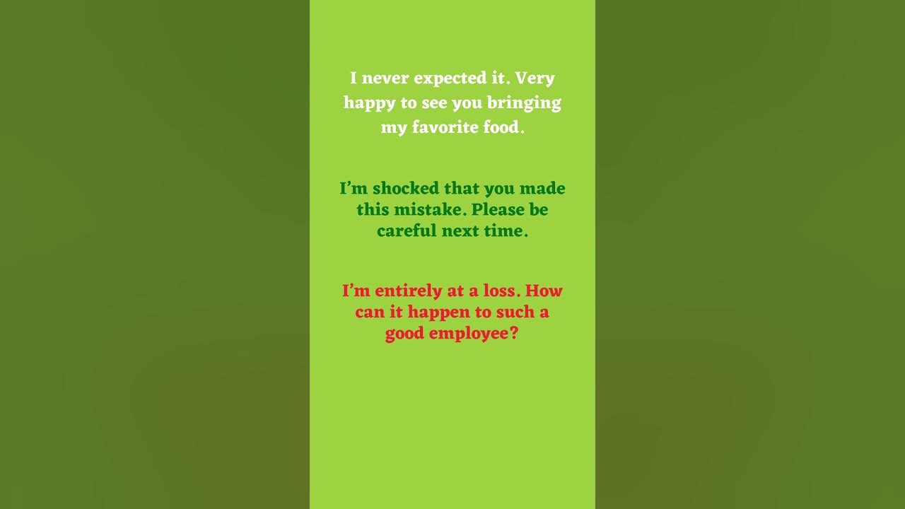 'Video thumbnail for Different Ways of Expressing Surprise Part 5'