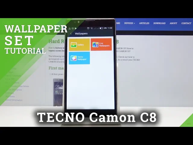 Video thumbnail for How to Update Desktop in Tecno Camon C8 - Change Wallpaper / Set up Lock & Home Screen
