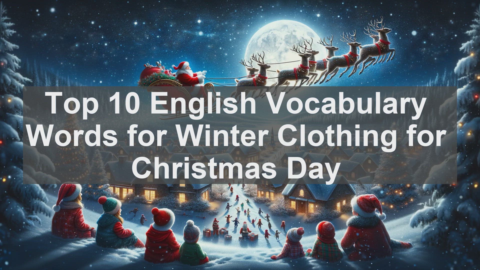 'Video thumbnail for Top 10 English Vocabulary Words for Winter Clothing for Christmas Day'